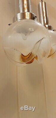 Vintage Gaetano Sciolari For Mazzega Murano, Italian Glass Pendant Lights 1970s