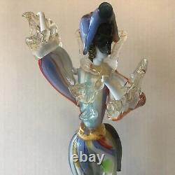 Vintage Genuine Italian Murano Art Glass Harlequin Figurine