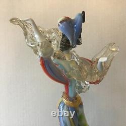 Vintage Genuine Italian Murano Art Glass Harlequin Figurine