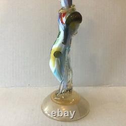 Vintage Genuine Italian Murano Art Glass Harlequin Figurine