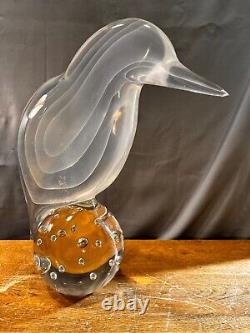 Vintage Glass Bird Sculpture by Licio Zanetti Murano Italy Art