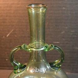 Vintage Green Capellin Murano Glass Vase