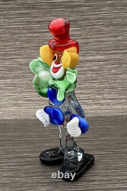 Vintage Hand Blown Murano Glass Clown Collectable