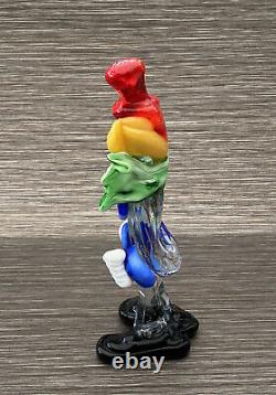 Vintage Hand Blown Murano Glass Clown Collectable