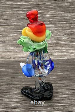 Vintage Hand Blown Murano Glass Clown Collectable