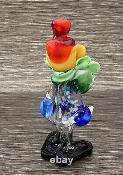 Vintage Hand Blown Murano Glass Clown Collectable