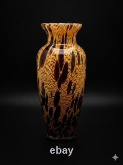 Vintage HandBlown Maestri Vetrai Murano Style Art Glass Tall Vase 13.5