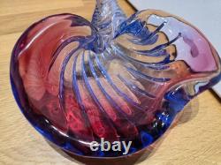 Vintage Hard To Find Alfredo Barbini Murano MCM Art Glass Seashell Bowl /ashtray