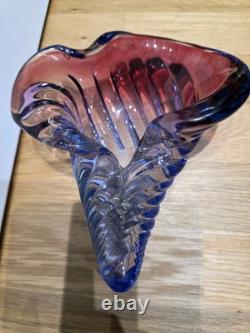 Vintage Hard To Find Alfredo Barbini Murano MCM Art Glass Seashell Bowl /ashtray