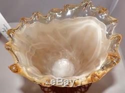 Vintage Italian Lavorazione Murano Italy Hand Blown Glass Vase 11 1/4 Tall