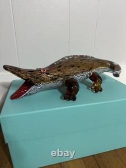 Vintage Italian Murano 70s Art Glass Alligator Sculpture