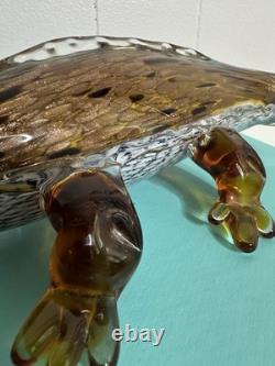 Vintage Italian Murano 70s Art Glass Alligator Sculpture