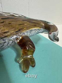 Vintage Italian Murano 70s Art Glass Alligator Sculpture