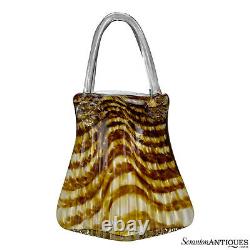 Vintage Italian Murano Art Glass Purse Sculpture