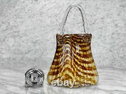 Vintage Italian Murano Art Glass Purse Sculpture