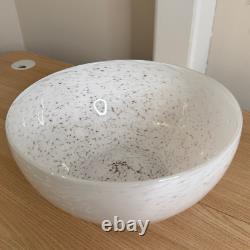 Vintage Italian Murano Aventurine Glass Bowl Set 12? & 8