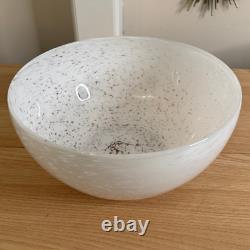 Vintage Italian Murano Aventurine Glass Bowl Set 12? & 8