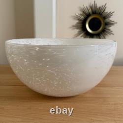 Vintage Italian Murano Aventurine Glass Bowl Set 12? & 8