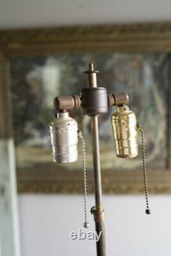 Vintage Italian Murano Caged Mercury Glass Table Lamps Rare Mid Century Regency