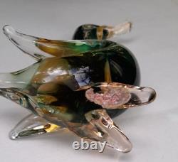 Vintage Italian Murano Duck Goose Art Glass by Alfredo Barbini Large 8 Rare