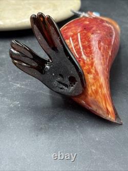 Vintage Italian Murano Duck Goose Art Glass by Alfredo Barbini Large 9.25