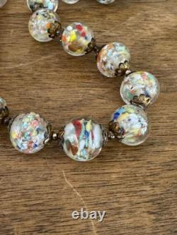 Vintage Italian Murano Glass Bead Necklace