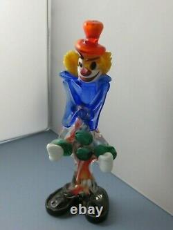 Vintage Italian Murano Glass Clown