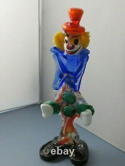 Vintage Italian Murano Glass Clown