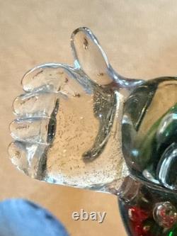 Vintage Italian Murano Glass Clown with Original Murano Sticker