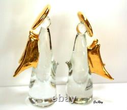 Vintage Italian Murano Glass Figurines Angels Vintage Ferro & Lazzarini Murano V