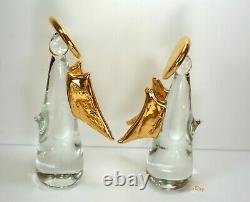 Vintage Italian Murano Glass Figurines Angels Vintage Ferro & Lazzarini Murano V
