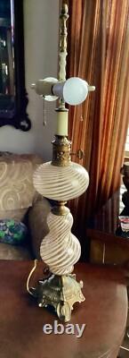Vintage Italian Murano Glass Lamp By Dino Martens MCM Mid Century
