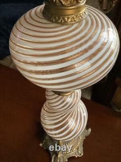 Vintage Italian Murano Glass Lamp By Dino Martens MCM Mid Century