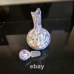 Vintage Italian Murano Glass Millefiori Curet Made By Fratelli Toso Glassworks