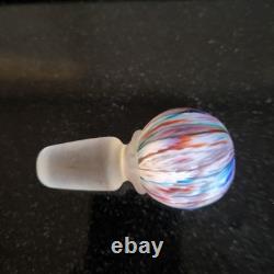Vintage Italian Murano Glass Millefiori Curet Made By Fratelli Toso Glassworks