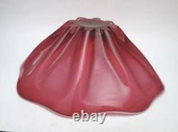 Vintage Italian Murano Glass Pink Cased Art Bowl MID Century Eames Era