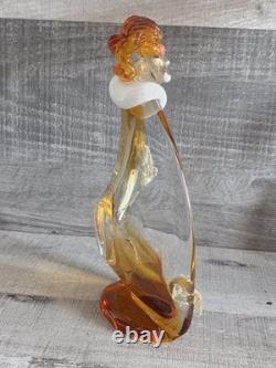 Vintage Italian Murano Glass Venetian JICO Glass Clown 10 Figurine Circus 80.1