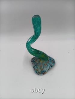 Vintage Italian Murano Handblown Glass Abstract Ribbon Sculpture