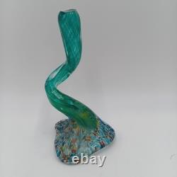 Vintage Italian Murano Handblown Glass Abstract Ribbon Sculpture