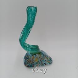Vintage Italian Murano Handblown Glass Abstract Ribbon Sculpture