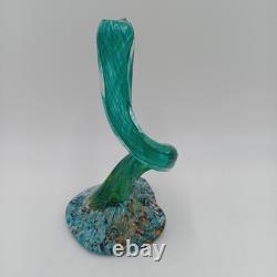Vintage Italian Murano Handblown Glass Abstract Ribbon Sculpture