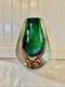 Vintage Italian Murano Sommerso Art Glass Vase