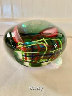 Vintage Italian Murano Sommerso Art Glass Vase