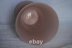 Vintage Italian Pink Opaline Glass Medicis Vase Empoli Murano 30cm 12in MCM