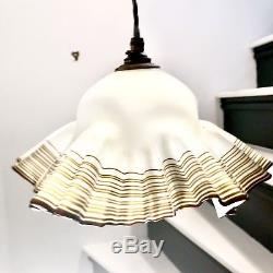 Vintage Italian handkerchief style Murano glass pendant light, circa 1960/70's
