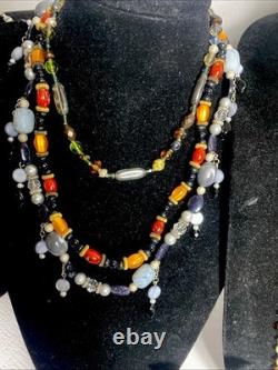 Vintage Jewelry Art Lot Murano Glass#538
