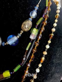 Vintage Jewelry Art Lot Murano Glass#538
