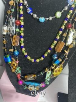Vintage Jewelry Art Lot Murano Glass#538