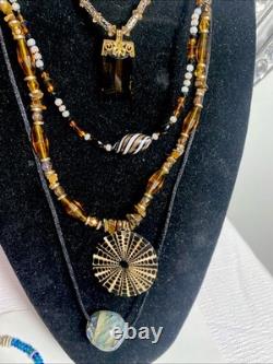 Vintage Jewelry Art Lot Murano Glass#538