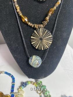 Vintage Jewelry Art Lot Murano Glass#538